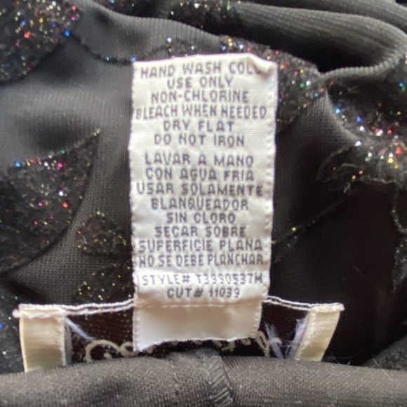 Vintage Slip Dress Mesh Overlay Sparkly Y2K Whimsigoth Long Strappy M 8Tall Vamp - Picture 9 of 15